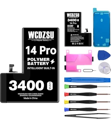 Amazon.com: WCDZSU Battery Replacement for iPhone 14 Pro 3400mAh